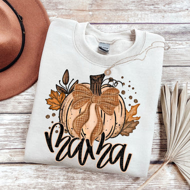 Mama Fall Glitter Pumpkin DTF Transfer (SDD)