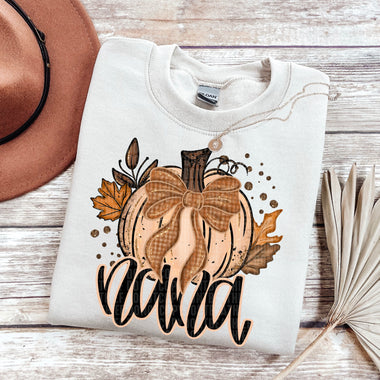 Nana Fall Glitter Pumpkin DTF Transfer (SDD)