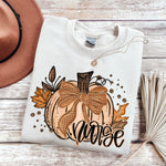 Nurse Fall Glitter Pumpkin DTF Transfer (SDD)