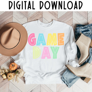 Game Day Colorful Digital Download MS