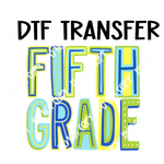 Colorful Fifth Grade boy DTF Transfer