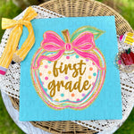 Polka Dot Apple Grade Level DTF Transfer (UAC)
