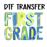 Colorful First Grade boy DTF Transfer