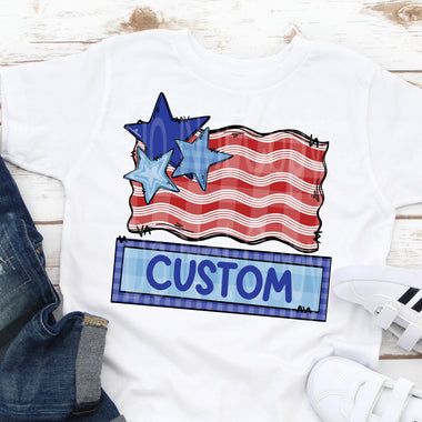 Custom Listing Flag DTF Transfer (leave name in the note) (Copy)