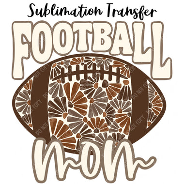 Football Mom Sublimation Transfer