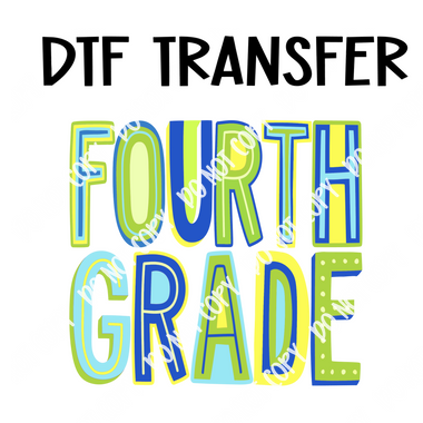 Colorful Fourth Grade boy DTF Transfer