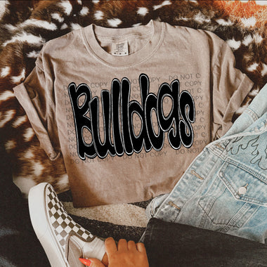 Funky Doodle Mascot Bulldogs DTF Transfer