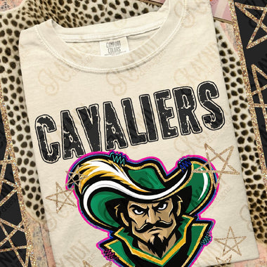 Grunge Varsity Cavaliers DTF Transfer (KD)