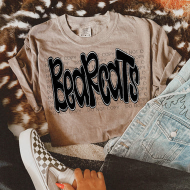 Funky Doodle Mascot Bearcats DTF Transfer