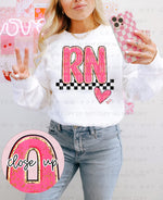RN in Pink DTF Transfer