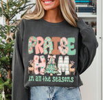 Praise Him In All The Seasons Neutral Christmas Edition DTF Transfer