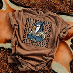 Bluejays Camo Stacked Mascot DTF Transfer