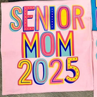 Colorful SENIOR MOM 2025 DTF Transfer