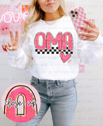 Oma in Pink DTF Transfer