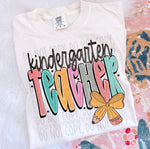 Doodle Pencil Kindergarten Teacher DTF Transfer (SWD)