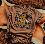 Stallions Camo Stacked Mascot DTF Transfer