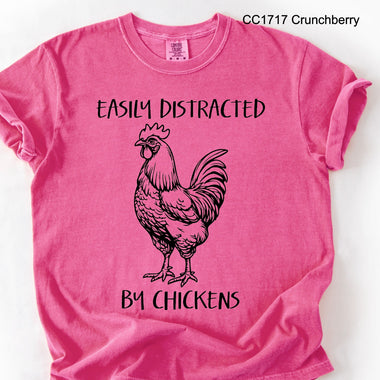 Easily Distracted by Chickens DTF Transfer