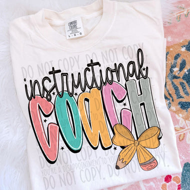 Instructional Coach Pencil Doodle DTF Transfer (SWD)