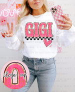Gigi in Pink DTF Transfer