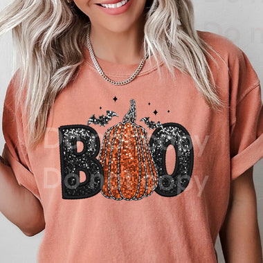 Faux Glitter Boo DTF Transfer