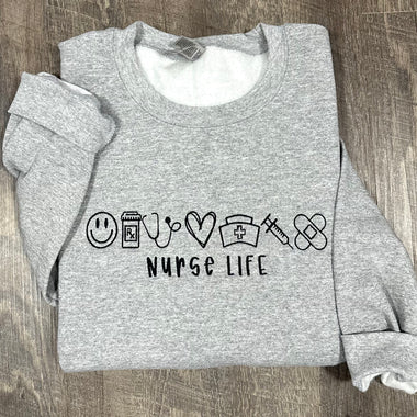 Nurse Life Wholesale Embroidered Sweatshirt