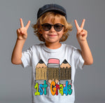 Colorful 1st Grade Pencils Boy DTF Transfer (SDD)