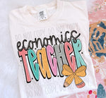 Economics Teacher Pencil Doodle DTF Transfer (SWD)