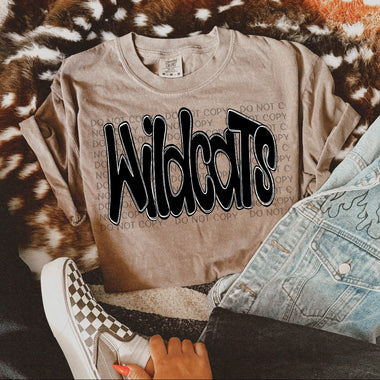 Funky Doodle Mascot Wildcats DTF Transfer