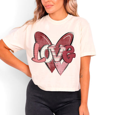 Loved Double Hearts DTF Transfer