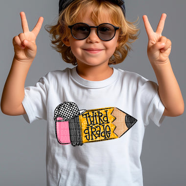 Third Grade Boy Pencil DTF Transfer (SDD)