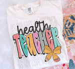 Health Teacher Pencil Doodle DTF Transfer (SWD)