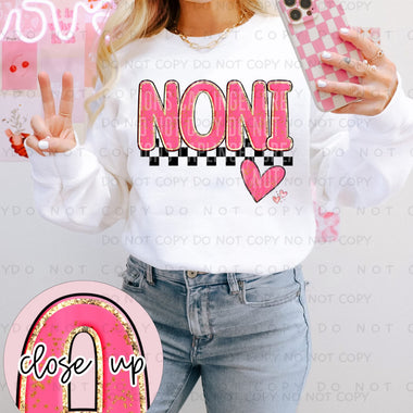 Noni in Pink DTF Transfer