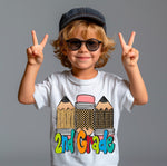 Colorful 2nd Grade Pencils Boy DTF Transfer (SDD)