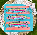 Colorful Trout with Stripes DTF Transfer (CC)