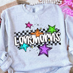 Longhorns Bright Star Check Mascot DTF Transfer