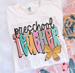 Doodle Pencil Preschool Teacher DTF Transfer (SWD)
