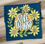 *No Restocks* Give Thanks Pumpkins Screen Print High Heat Transfer C5