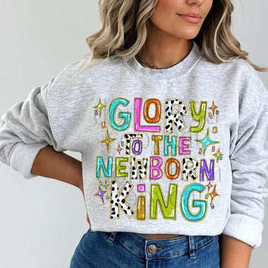 Glory to the Newborn King DTF Transfer