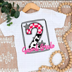 2ND Grade in Pink/Black DTF Transfer (ECH)