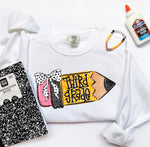 Third Grade Girl Pencil DTF Transfer (SDD)