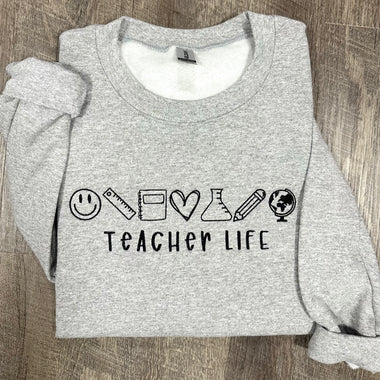 Teacher Life Wholesale Embroidered Sweatshirt