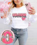 Girlfriend in Pink DTF Transfer