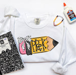 Pre K Girl Pencil DTF Transfer (SDD)