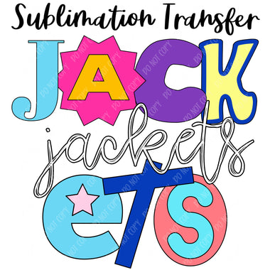 Jackets Mascot Funky Sublimation Transfer
