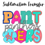 Panthers Mascot Funky Sublimation Transfer