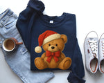 Trendy Bear Christmas Bow Wholesale DTF Sweatshirt