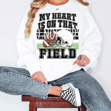 My Heart is on the Field Screen Print High Heat Transfer I29