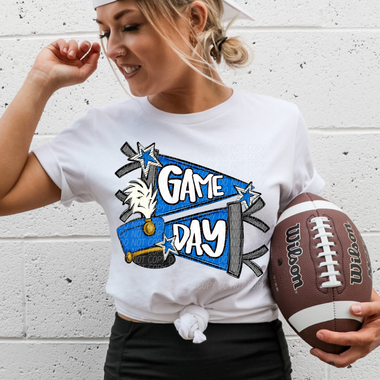 Game Day Band Blue DTF Transfer (CS)