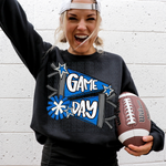 Game Day Cheer Blue DTF Transfer (CS)