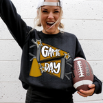 Game Day Cheer Gold DTF Transfer (CS)